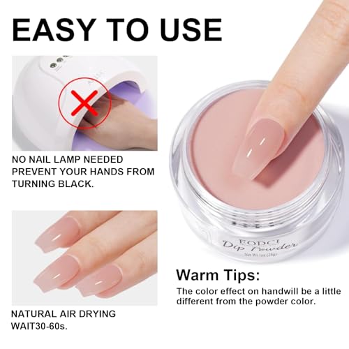 Nail Dip Powder Colors, Butterfly Glitter Silver - DIY Nail Art Starter Kit - No Lamp Needed - 1 oz