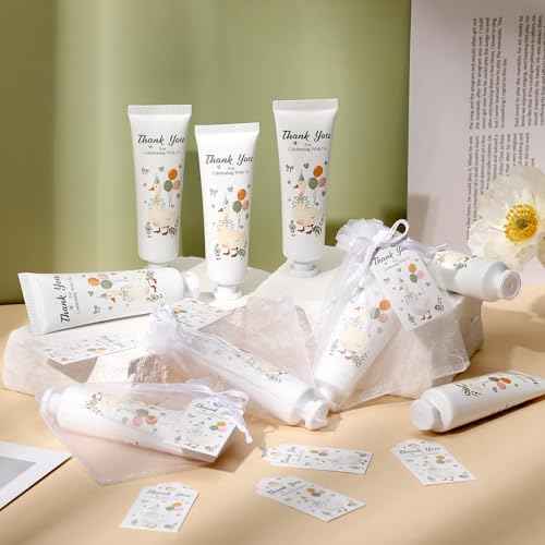 Demissle 50 Sets One Silly Goose Baby Shower Birthday Party Favors Travel Size Hand Cream Appreciation Hand Lotion with Cards and Bags Silly Goose Bulk Gifts for Guests Baby Shower Birthday(Green)