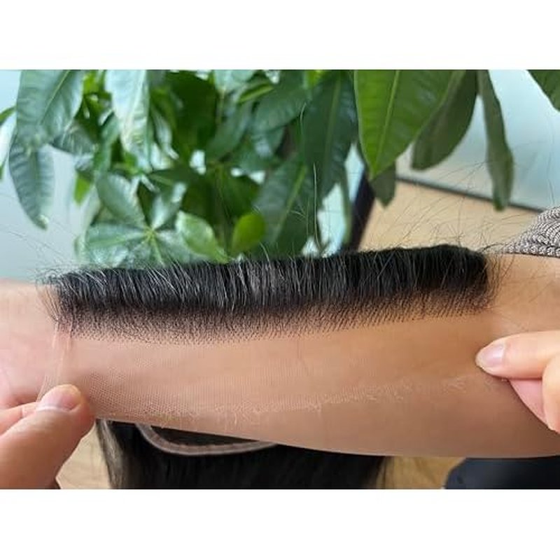 7x7 Closure HD Lace Only Virgin Unprocessed Human Hair Straight Pre-plucked Natural Hairline Silky 100% Human Hair 16Inch