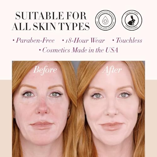 Luminess Air Icon Makeup Airbrush System and 4-Piece Foundation Starter Kit, Medium Coverage - Quick, Easy & Long Lasting Application - Includes Silk 4-In-1 Foundation, Highlighter & Blush