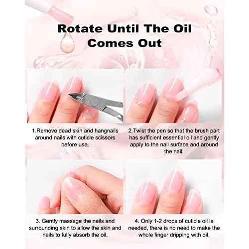 Nail & Cuticle Oil Pen 15Pcs Kit Manicure Essentials Strengthening with Different Naturale Scents Salone SPA Hydrating Repair Treatment Supplies