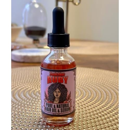 Ruby Hair Oil ? Fenugreek Strengthening Serum for Dry, Damaged, Frizzy & Coarse Hair | Anti-Hair Fall | Anti-Hair Loss Hair Growth Oil Treatment | All-Natural | 4 Ounce