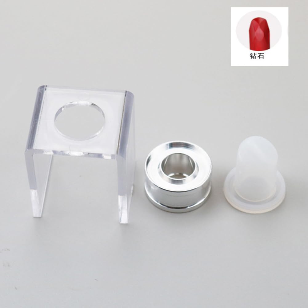 3 Pack 12.1mm Silicone Lipstick Molds, Easy Demold, Food Grade for DIY Lip Balm