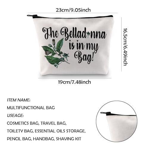 WCGXKO Movie Inspired Movie Makeup Bag Witchcraft Witchy Bag for Women (Bel)