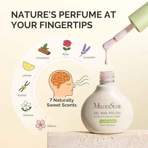 MelodySusie Plant Based Gel Nail Polish Set,Autumn and Winter Dark Colors,Hema Free,Soak Off UV LED Gel Polish Nail Art Manicure Salon DIY at Home 8Pcs 10ml/0.34 fl oz