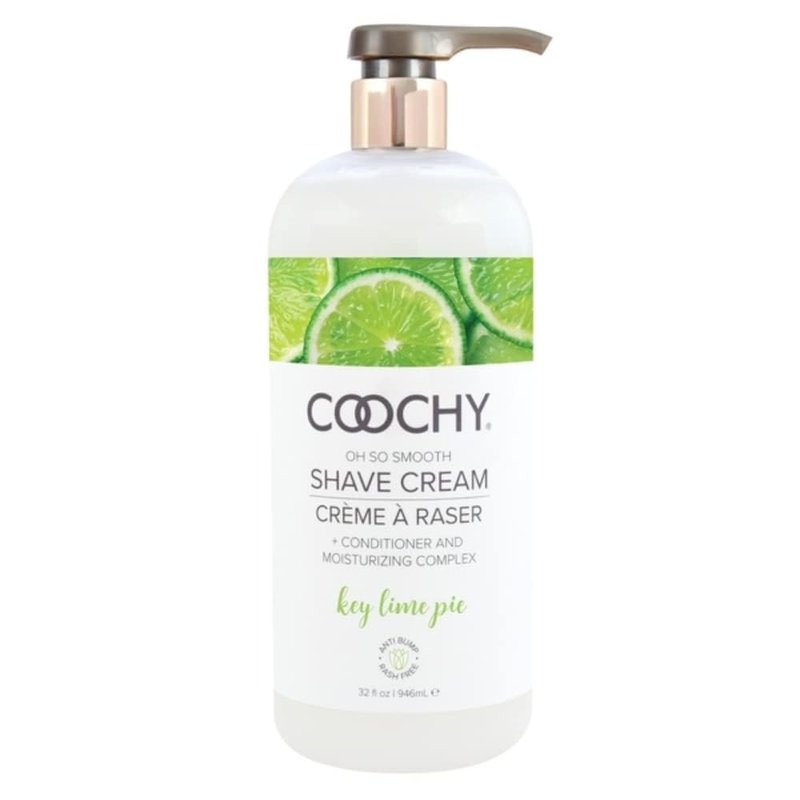 Coochy Shave Cream - Gentle Moisturizing Shave Lotion for Intimate Areas | Key Lime Pie, 32 oz