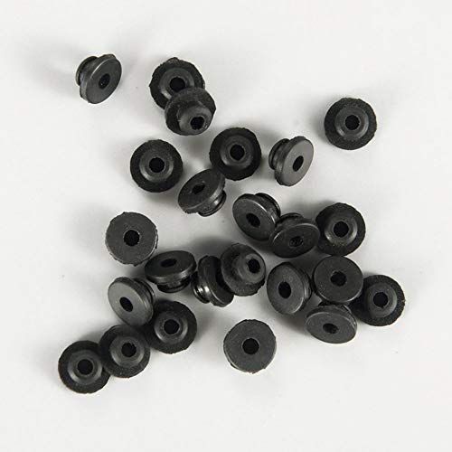200 Pcs Tattoo Needle Grommets Black Silicone Tattoo Grommets Nipples for Tattoo Machine Needles Accessories