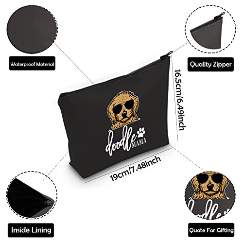 ZJXHPO Golden Doodle Mom Gift Dog Lover Gift Funny Doodle Mama Zipper Pouch Makeup Bag (BL Doodle)