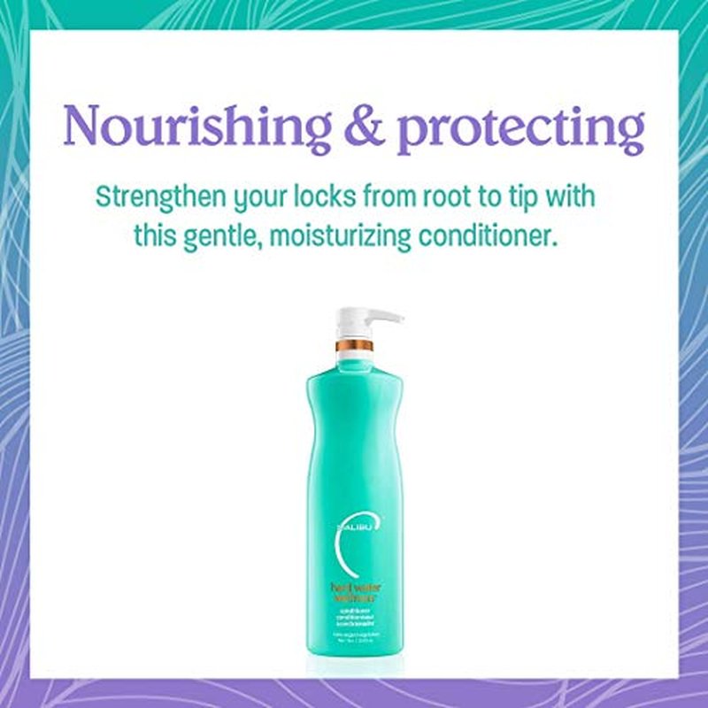 Malibu C Hydrate Color Wellness Duo - Hydrating Shampoo and Conditioner Set for Color-Treated Hair - Extends Color Vibrancy and Longevity - Vegan & Sulfate-Free Hair Care