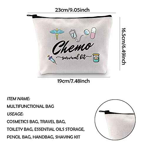 WCGXKO Chemo Care Package for Women Chemo Survival Kit Chemotherapy Treatment Zipper Pouch Bag (survival kit Chemo)