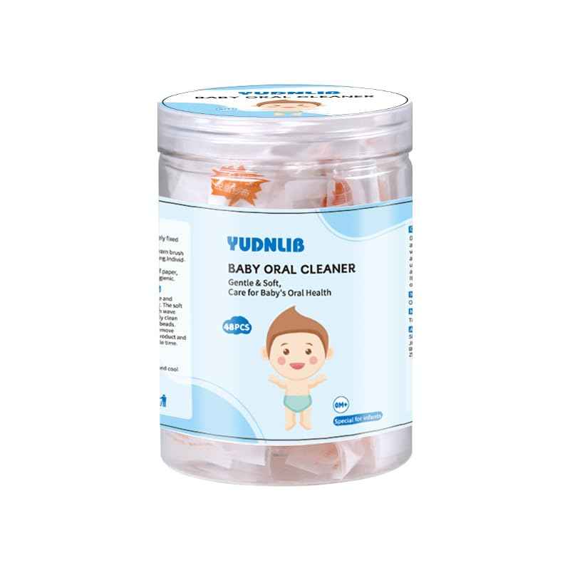 YUDNLIB 96PCS Baby Tongue Cleaner, Disposable Baby Toothbrush Soft Gauze Oral Cleaning Stick Infant Mouth Cleaner for 0-36 Months Newborn Dental Care