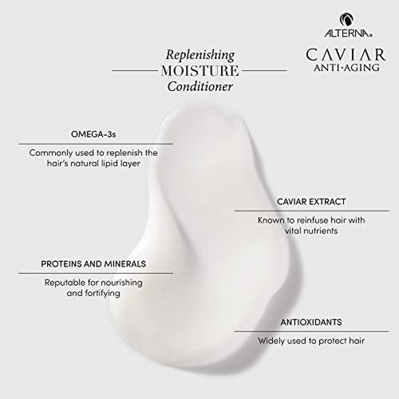 Alterna Caviar Anti-Aging Replenishing Moisture Shampoo/Conditioner, 8.5 fl. oz.