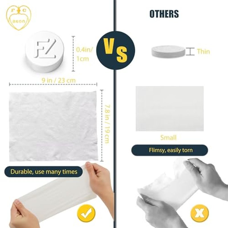 Compressed Towel Tablets 500 Pcs Disposable Face Towel With 4 Dispenser Bottles Cloths Camping Hiking Outdoor Gear Family Travel Gym Workout Fitness Emergency Use Portable Washcloths(Blue)