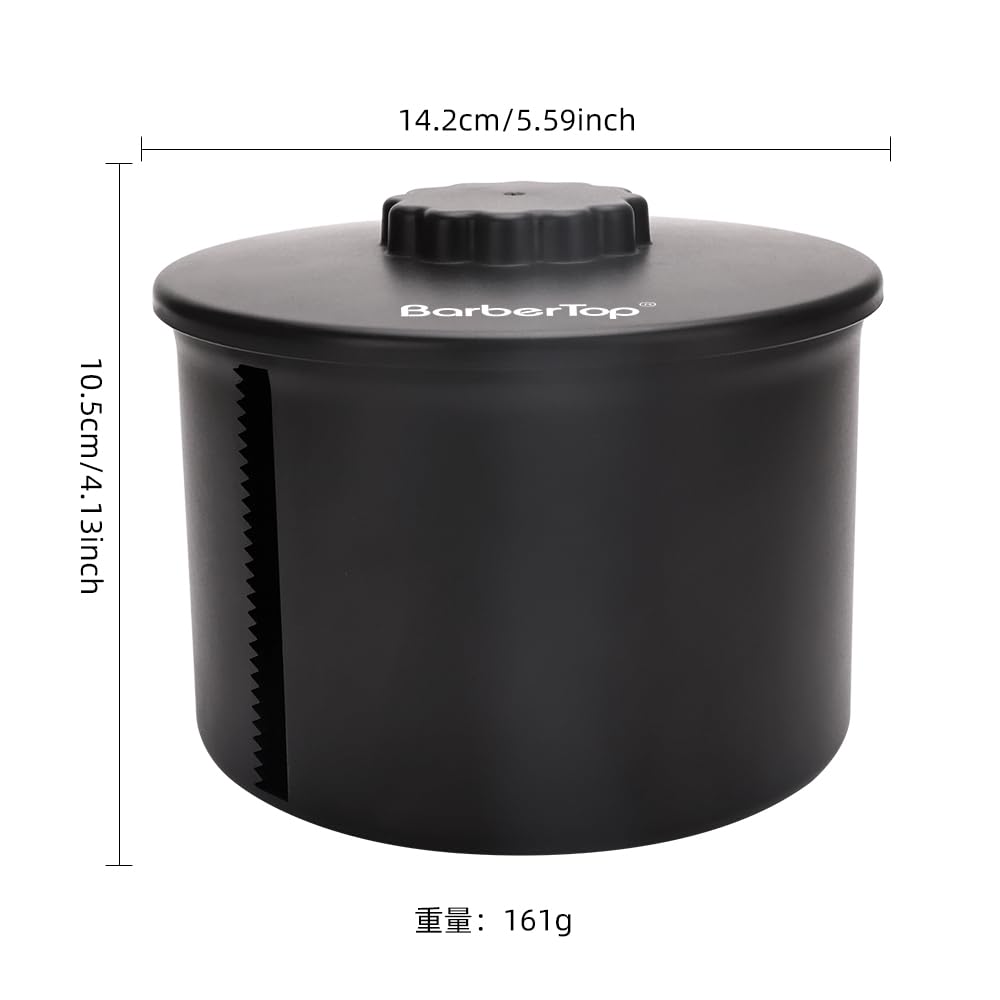 BARBERTOP Black Paper Roll Holder, Neck Strip Dispenser, Neck Papers Case, Hairdressing Tool for Barber