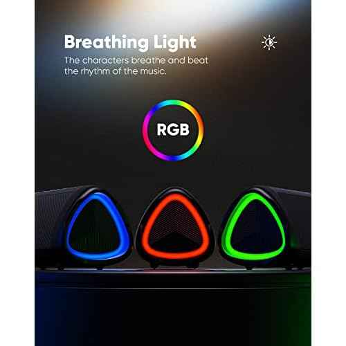 Bluetooth Speaker Stocking Stuffers for Men Women Teens Boys Girls: Portable Wireless, IPX5 Waterproof, White Elephant Gifts for Adults, Up to 20H Playtime, TWS Pair, for Home/Party/Outdoor (Black)