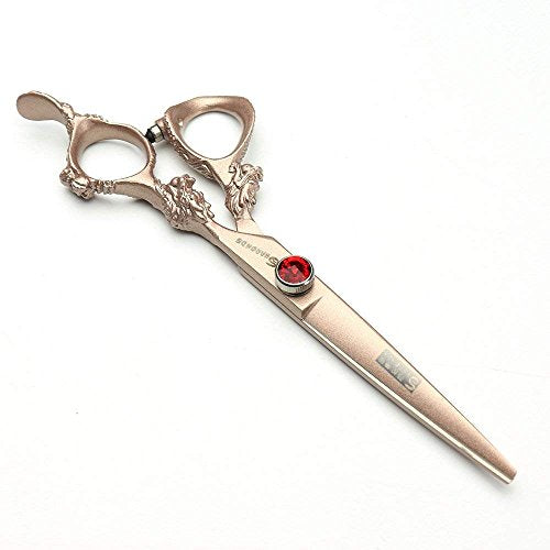 Professional Japanese Hair Scissors - 440C Stainless Steel/Rose Razor Edge (6-inch, 2pc Set) with Gift Scissors Bag