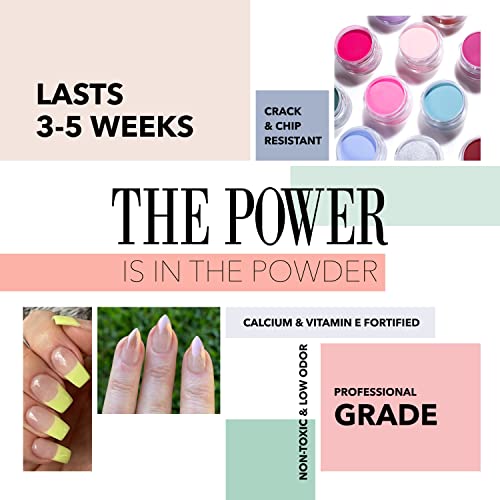 Revel Nail Clear Dip Powder for Nail, Vivien (Sheer), 0.5 oz, French Manicure Overlay, Long-Wear, No Lamp Needed, Made in USA