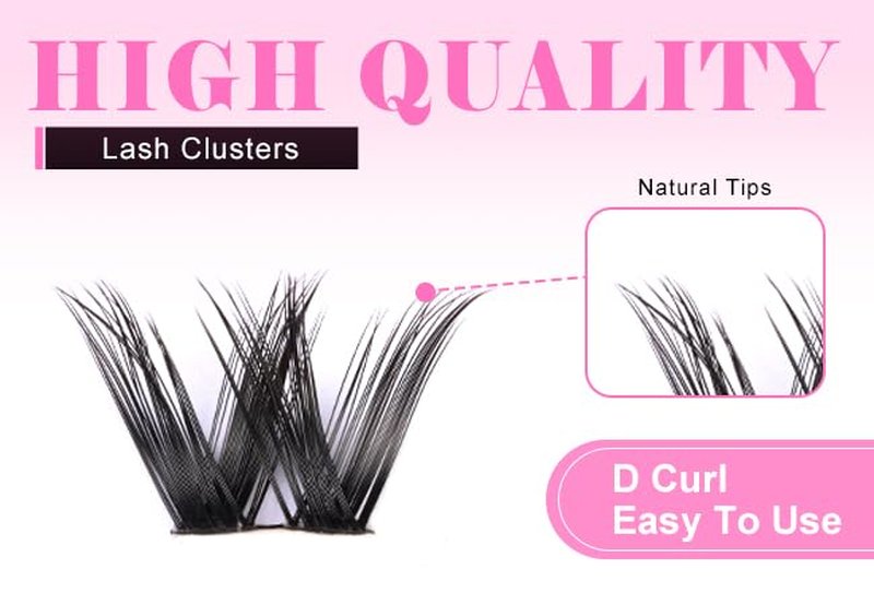 DIY Eyelash Extension Kit - Flicker Ultra Thin Band D Curl Individual Lashes | Waterproof & Long-Lasting Makeup