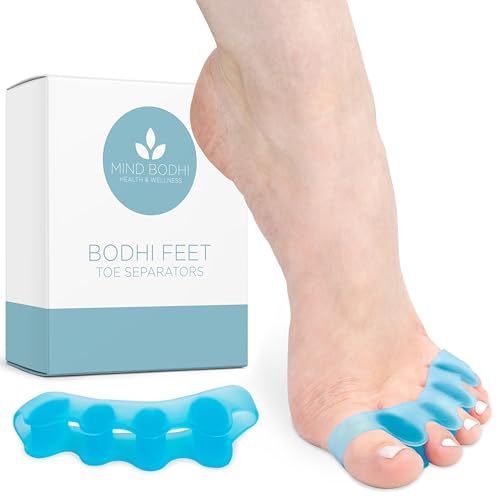 Mind Bodhi Toe Separators/Toe Spacers - For Men and Women - Correcting Bunions and Restoring Toes to Their Original Shape - Regular Size ? Blue