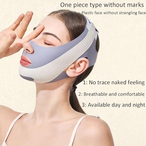 TFAXOG V Line Lifting Mask Chin Strap for Sleeping Reusable£¬Face Lift Tape Face Slimmer for Women£¬Jaw Trainer£¨Pink. Black. Blue£© Variety of Options.(Pink,2PCS)