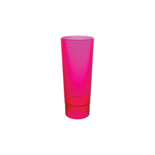 Party Essentials Hard Plastic 2-Ounce Shot/Shooter Glasses, Neon Pink, 10 Count