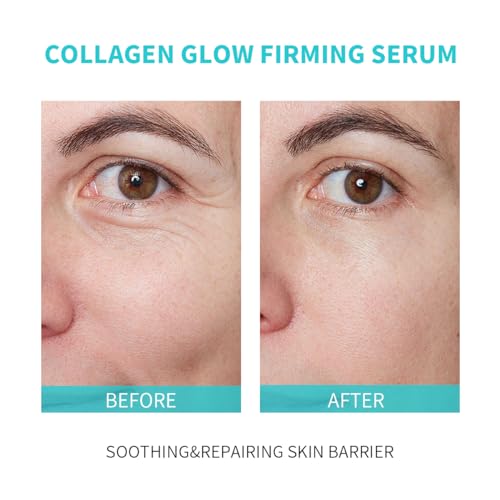 Collagen Glow Firming Face Serum - Fresh Facial Ampoule with Hyaluronic Acid, Adenosine & Centella ? Anti-Aging, Firming & Hydrating Skincare for Fine Lines, Wrinkles & Sensitive Skin -30 Vials