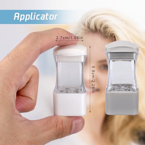 2pcs Hair Applicator Tool, Fast Apply Applicator Bottle Easy to Clean Root Comb for Hairs Oil Scalp Oil Serum Massager for Hairs Growth