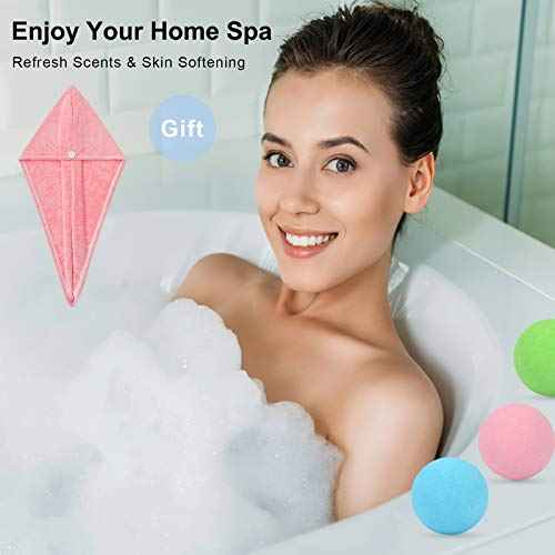 36 Organic Bath Bombs Gift Set, Natural Mini Handmade Bath Bombs for Women, Girls, Men, Kids Safe Bubble, Rich Essential Oils Spa Bath Fizzies for Moisturizing Dry Skin, Relaxing Scents