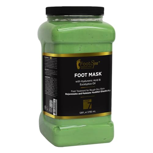 Cream Mask for foot, 128 Oz With Peppermint and Eucalyptus Oil - Pedicure Massage for Tired Feet and Body, Hydrating, Fresh Skin - Infused with Hyaluronic Acid, Amino Acids, Panthenol