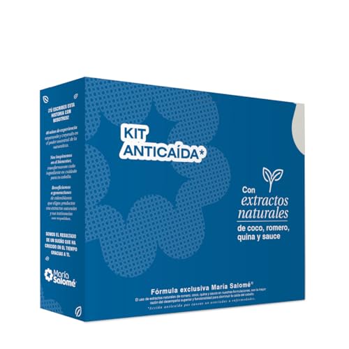 Maria Salome Hair Loss Prevention kit of Shampoo 13.5 fl.oz. - Conditioner 13.5fl.oz. - Lotion 11.8 fl.oz. Natural Products for Thinning Hair