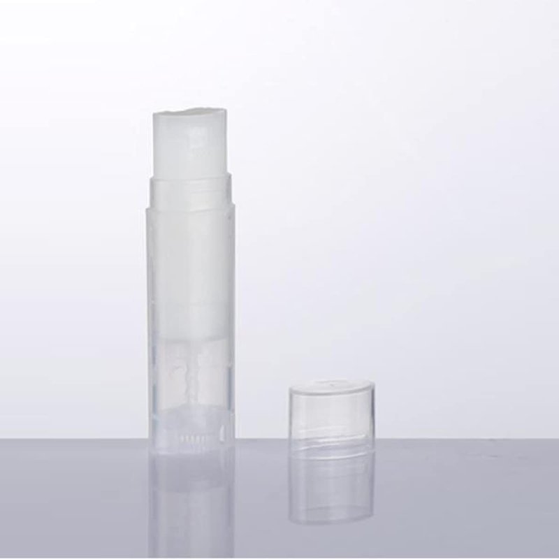 Ewanda store 5ml Oval Lip Balm Tubes,100PCS Plastic Clear Empty Oval Oval Deodorant Containers Lip Gloss Container Holder With Caps