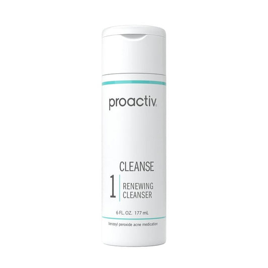 Proactiv Acne Cleanser - Benzoyl Peroxide Face Wash and Acne Treatment - Daily Facial Cleanser and Hyularonic Acid Moisturizer with Exfoliating Beads - 90 Day Supply, 6 Fl Oz