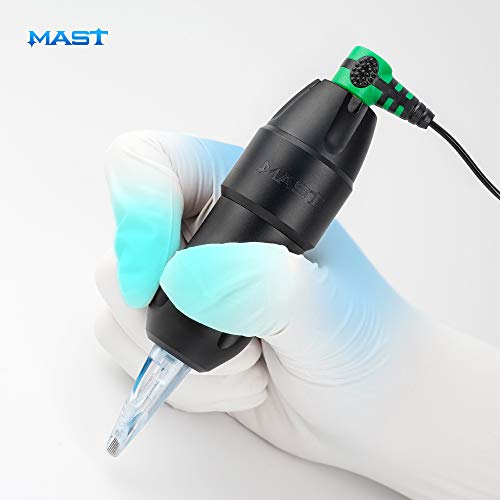 Mast Tattoo Tour Pro Pen Machine Kit, Two Wireless Cordless Batteries Power Supply, 20Pcs Cartridges Needles for Pro Tattoo & Scalp - Fine Tattoo Kit