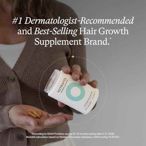 Nutrafol Women's Balance Hair Growth Supplements, for Ages 45+, Clinically Proven for Visibly Thicker Hair and Scalp Coverage, Dermatologist Recommended - 2 Month Supply, 2 Refill Pouches