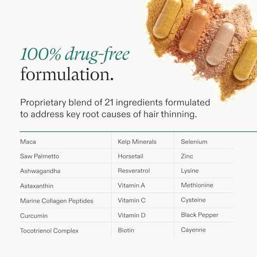 Nutrafol Women's Balance Hair Growth Supplements, Dermatologist Recommended, Ages 45 and Up, Clinically Proven for Visibly Thicker Hair and Scalp Coverage - 2 Month Supply, Pack of 2