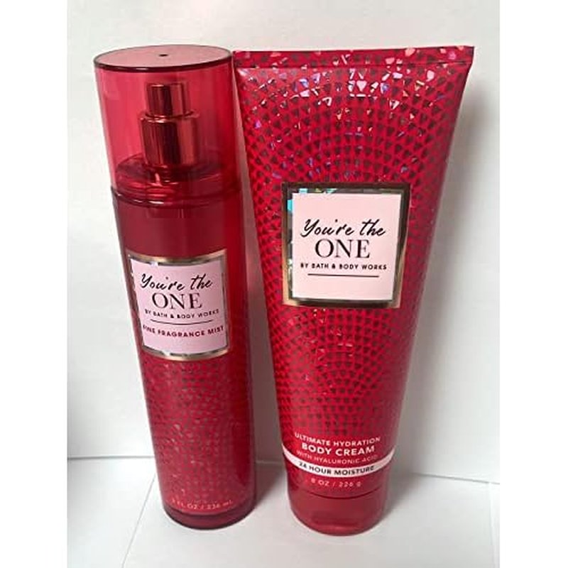 Bath and Body Works - You're the One - Gift Set - Fine Fragrance Mist & Body Cream (Packaging Varies)