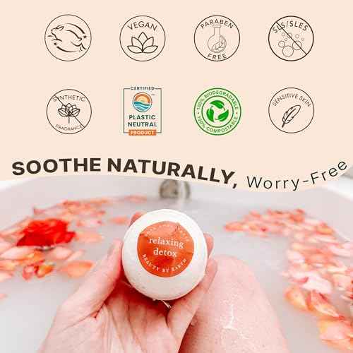 Bath Bombs Gift Set, USA Made with Organic & Natural Ingredients, Christmas Stocking Stuffers for Women & Men, Relaxing Spa Gifts, Wife Stocking Stuffers