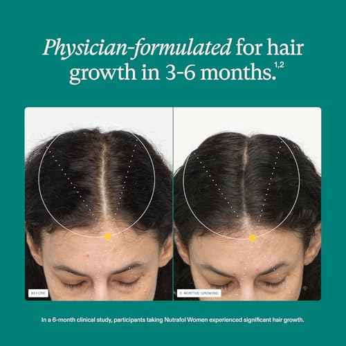 Nutrafol Women's Hair Growth Supplements, for Women Ages 18-44, Clinically Proven Hair Supplement for Visibly Thicker and Stronger Hair, Dermatologist Recommended - 1 Month Supply, 1 Refill Pouch