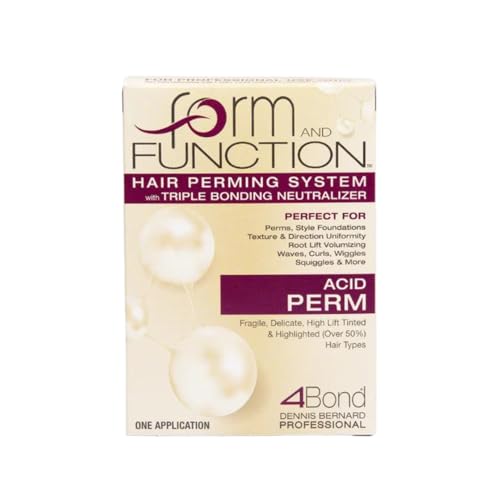 form AND FUNCTION Hair Perming System with Triple Bonding Neutralizer | Acid Perm | Fragile, Delicate, High Lift Tinted, Highlighted (Over 50%) Hair Types | pH 6.5 - 7.0