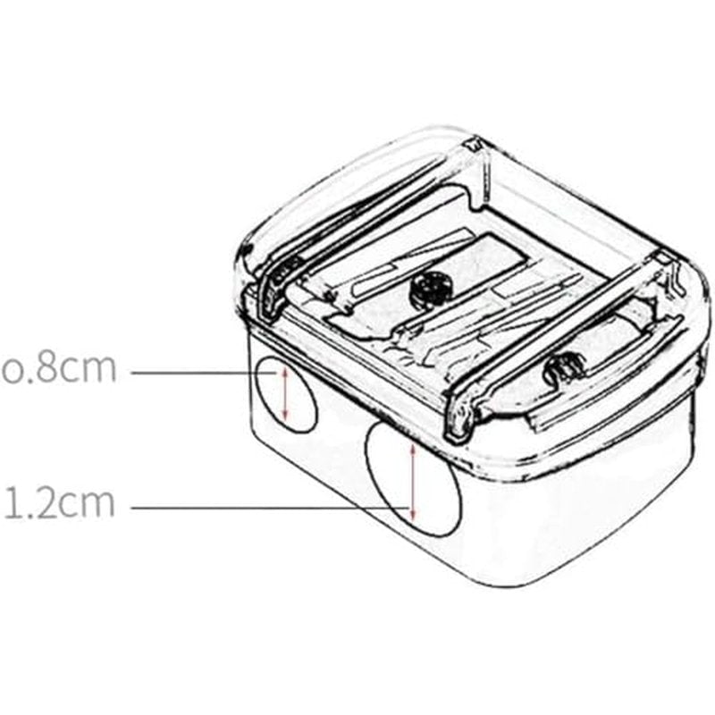 Eyeliner Pencil Sharpener, Eyeliner Sharpener for Pencil, Makeup Pencil Sharpener, Dual Holes Eyeliner Sharpener, Sharpeners