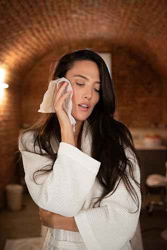 10 Make-Up Remover Tissue Capsules With Makeup Remover Liquid by Napkin - Disposable Compressed Cotton Towel - for Travel Camping, Hiking, Outdoor Sports, Beauty Salon and Restaurant