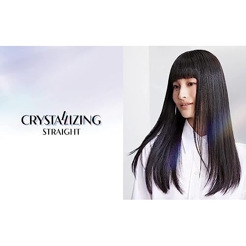 Japanese Hair Rebonding and Straightening Treatment - Permanent Crystallizing Straightener (1EX) with Neutralizing Cream (2) for Very Resistant Hair, Includes Hair Brush