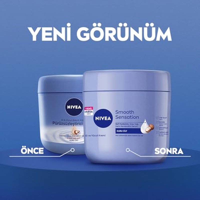 Nivea Irresistibly Smooth Body Cream Dry Skin Shea Butter 400 ml