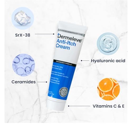 Dermeleve Itch-Free Bundle with 2 oz Cream and Scalp Serum (2 Items)