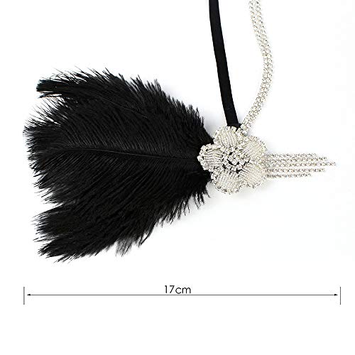 STIOEDYUAN 1920s Vintage Hairband Old Hollywood Glam Headpiece Great Gatsby Flapper Headband Elegant Crystal Rhinestone
