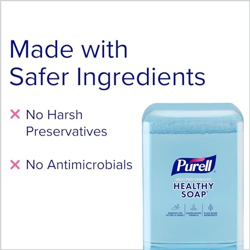 PURELL HEALTHY SOAP with CLEAN RELEASE Technology Foam, Light Fragrance, 1200 mL Refill for PURELL ES10 Automatic Soap Dispenser (Pack of 2) - 8371-02