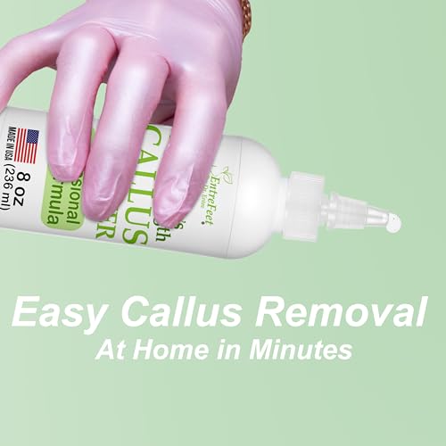 Dr. Entre's Callus Remover Gel: 8oz Extra Strength with Precision Applicator, Callus Remover for Feet, Foot Callus Remover, Foot Care, Pedicure Tools Supplies, Dead Skin Remover