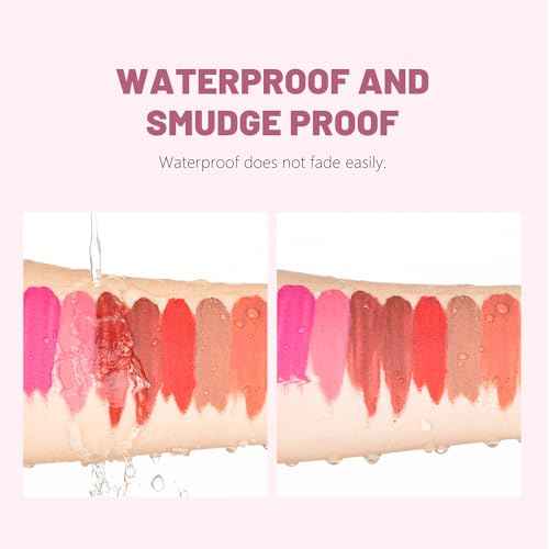 ZUK Pudaier 14Pcs Velvet Matte Lip Gloss Set, Long Lasting Non Stick Liquid Lipstick for Women Girls High Pigmented Lip Makeup Kit Mother's Day Gifts