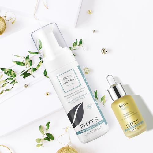 Phyts Purity Face Serum - Night Use, Hydrating, Tightens Pores and Refines Skin Texture - Suitable for Oily, Normal to Combination Skin - 1 oz