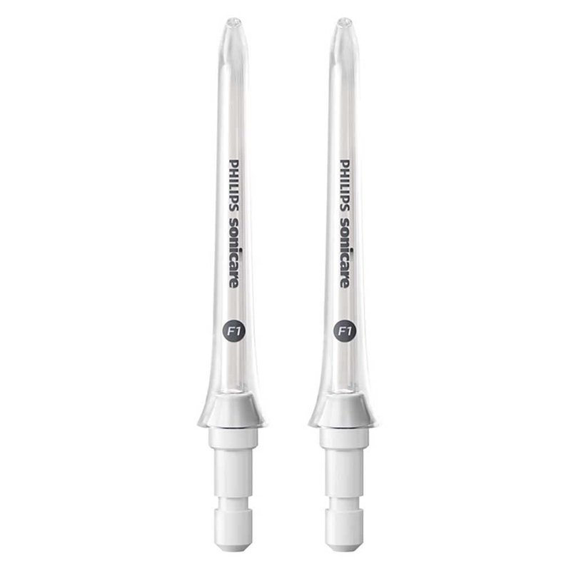 Philips Sonicare Standard F1 Oral Irrigator Nozzle Twin Pack - Oral Water Flosser use with Philips Sonicare Cordless Power Flosser (Model HX3042/00)